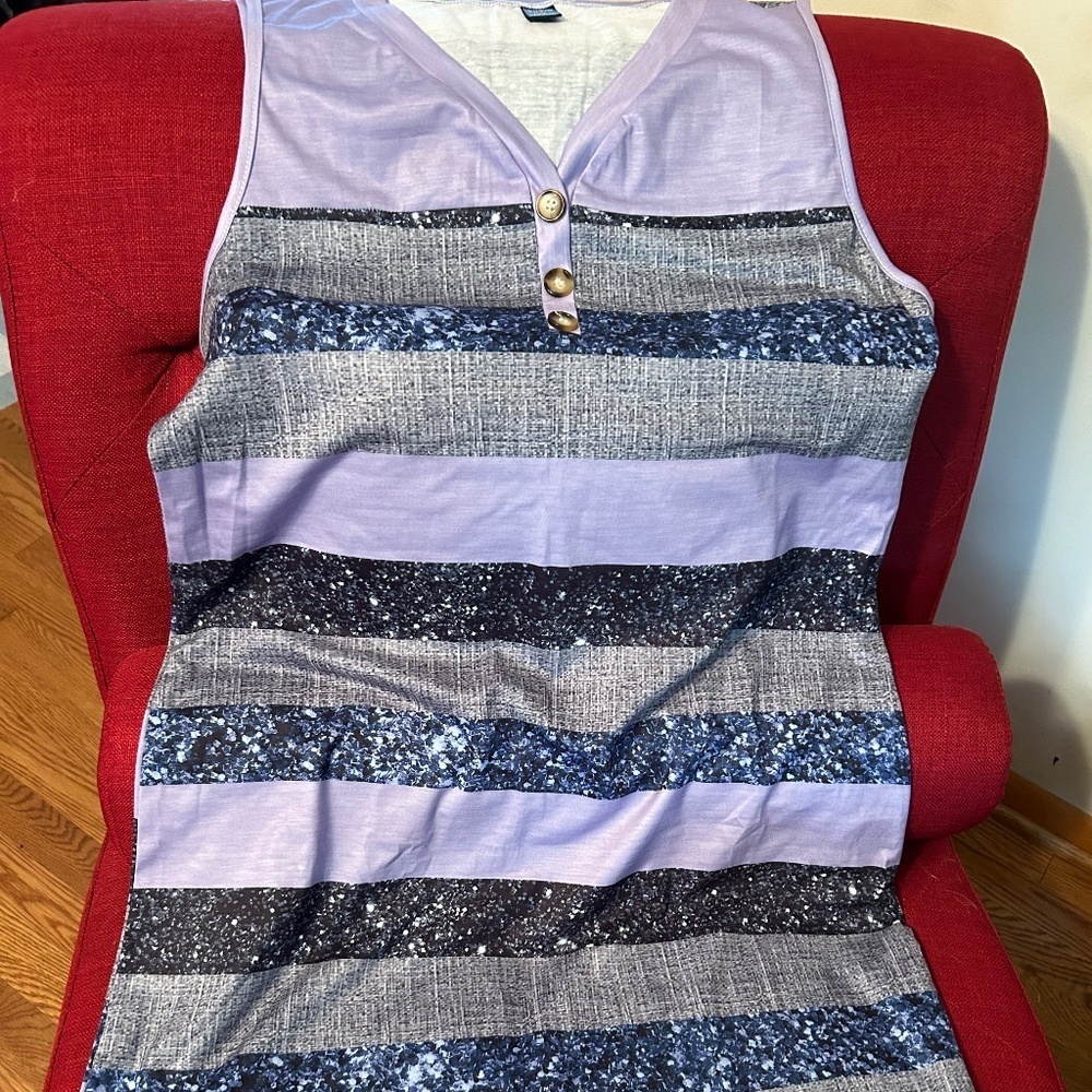 Shein Striped Sleeveless Top